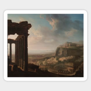 Ruins of an Ancient City by John Martin Magnet